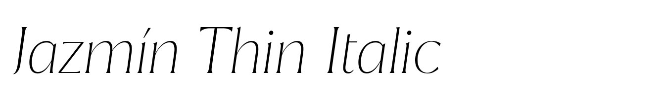 Jazmín Thin Italic